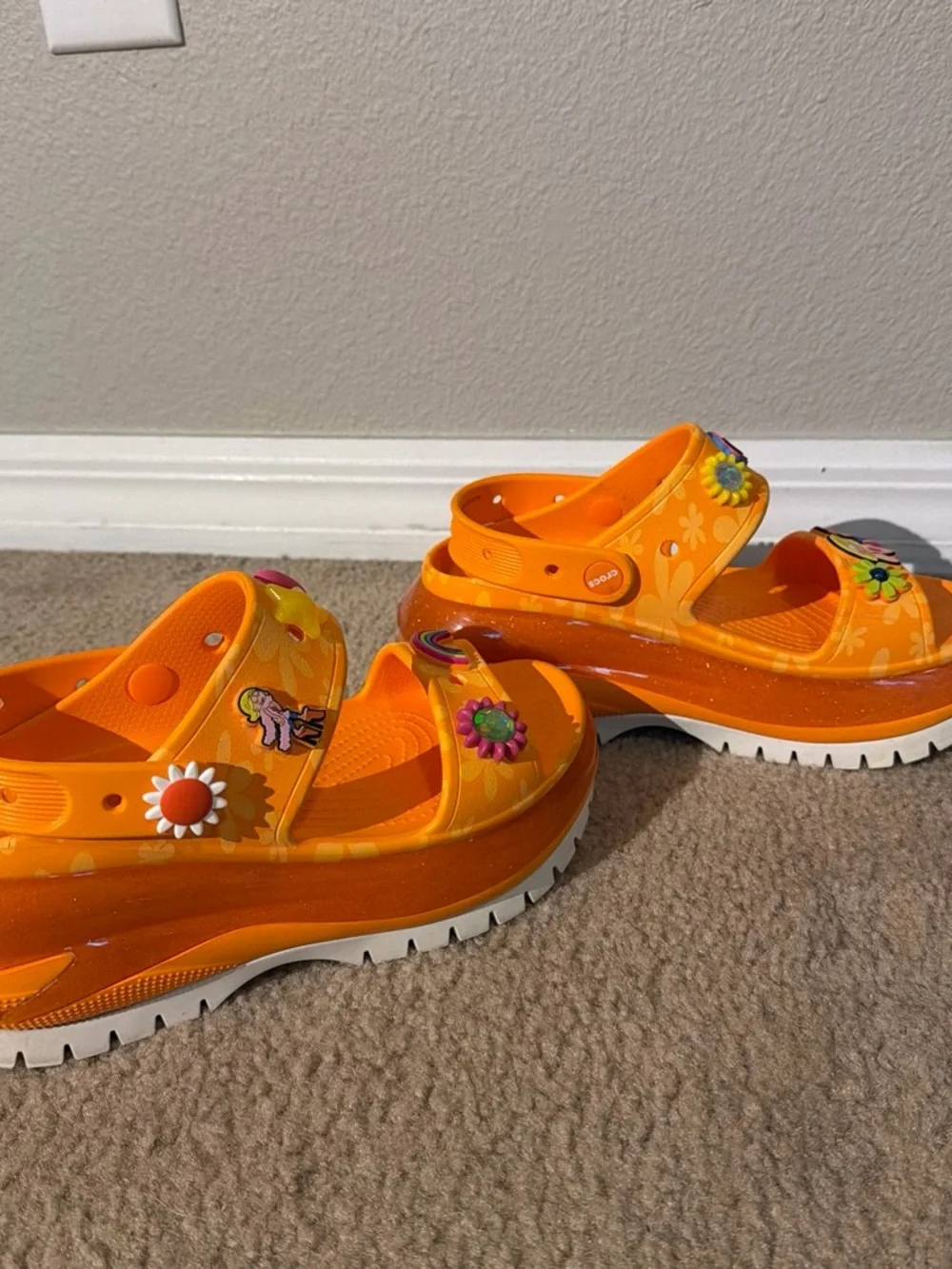 Lizzie Mcguire Orange Crocs